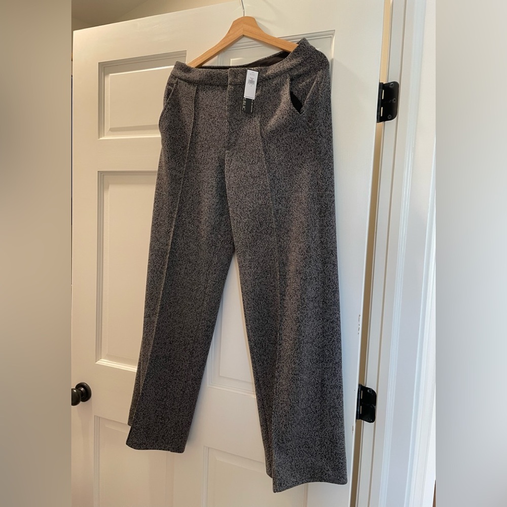 Banana Republic Black and White Textured Pants